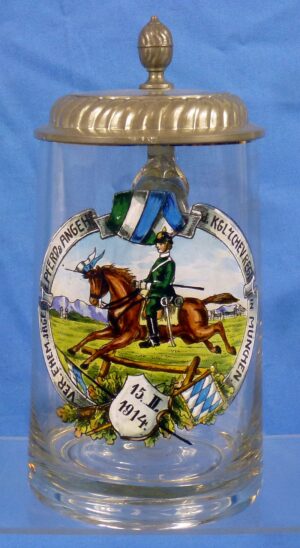 Named 1914 Imperial German 7th Royal Bavarian Chevau-légers Rgiment Stein