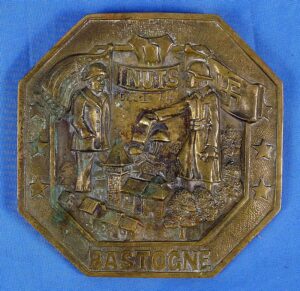 Bastogne Commemorative Bronze Plaque