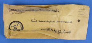 NS Frauenschaft Biological Investigation Sample Container, Form and Mailing Envelope
