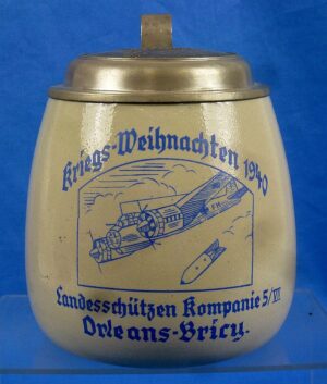 1940 Third Reich Luftwaffe Landesschützen Kompanie 5/VII Orleans-Bricy (Luftwaffe Base in France) Service Stein