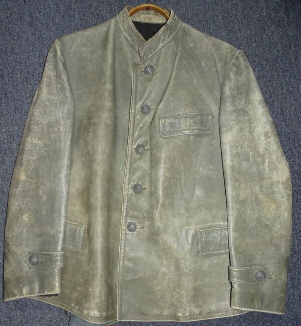 Kriegsmarine Grey Leather Jacket and Trousers