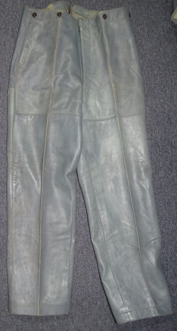 Kriegsmarine Grey Leather Jacket and Trousers - Image 8