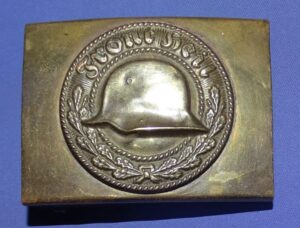 WWI Veterans Group “Front Heil” Brass Belt Buckle