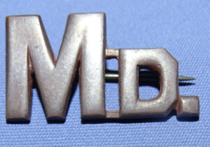 WWI Maryland MD National Guard Officer's Collar Insignia