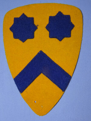 WWII 2nd Cavalry Division Patch Wool Variation