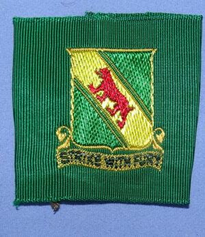 German Made 43rd Tank Bn Cloth DI / Crest Leadership Loop