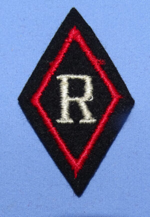 WWI Railhead Overseas Cap Patch 2-1/4" x 1-1/2"