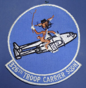 1950s-60s Airforce 326th Troop Carrier Squadron Patch