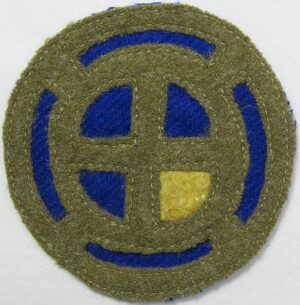 WWI 35th Division 128th Machine Gun Battalion HQ Patch