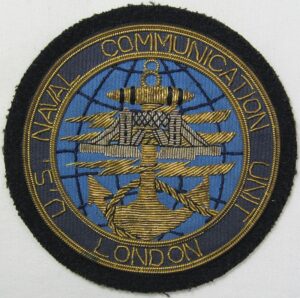 US Naval Communication Unit London Bullion Patch