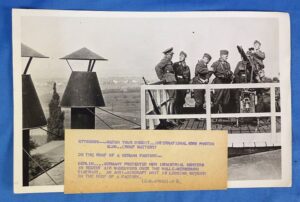 1936 Press Photograph of a German Anti-Aircraft Unit on a Factory Roof