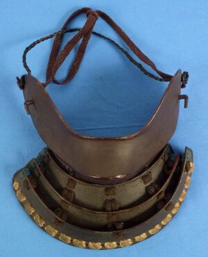 Japanese Edo Period Samurai Armor Tsubame Hanbo (Half Mask)