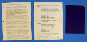 WWII Lebanon Pennsylvania Civil Defense Roster and Air Raid Damage Forms Tablet
