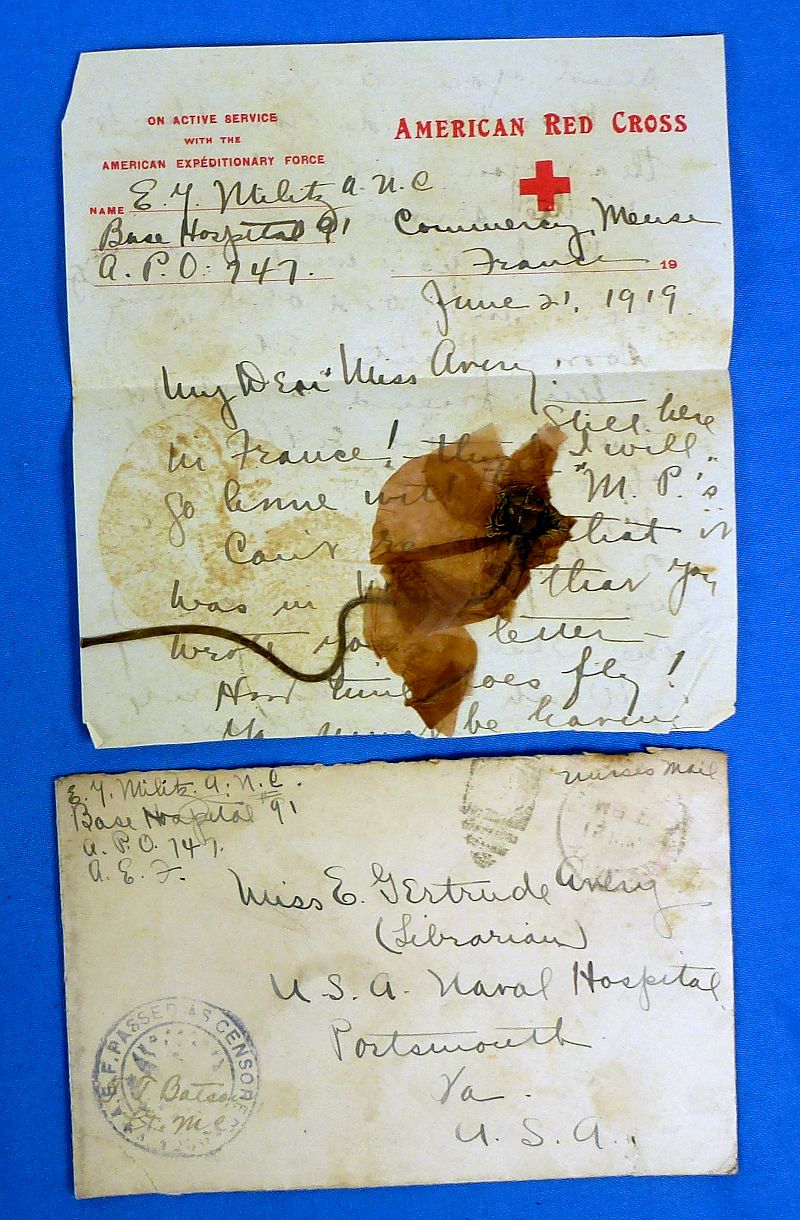 WWI American Library Association Insignia, Photographs and Postcards Group - Image 14