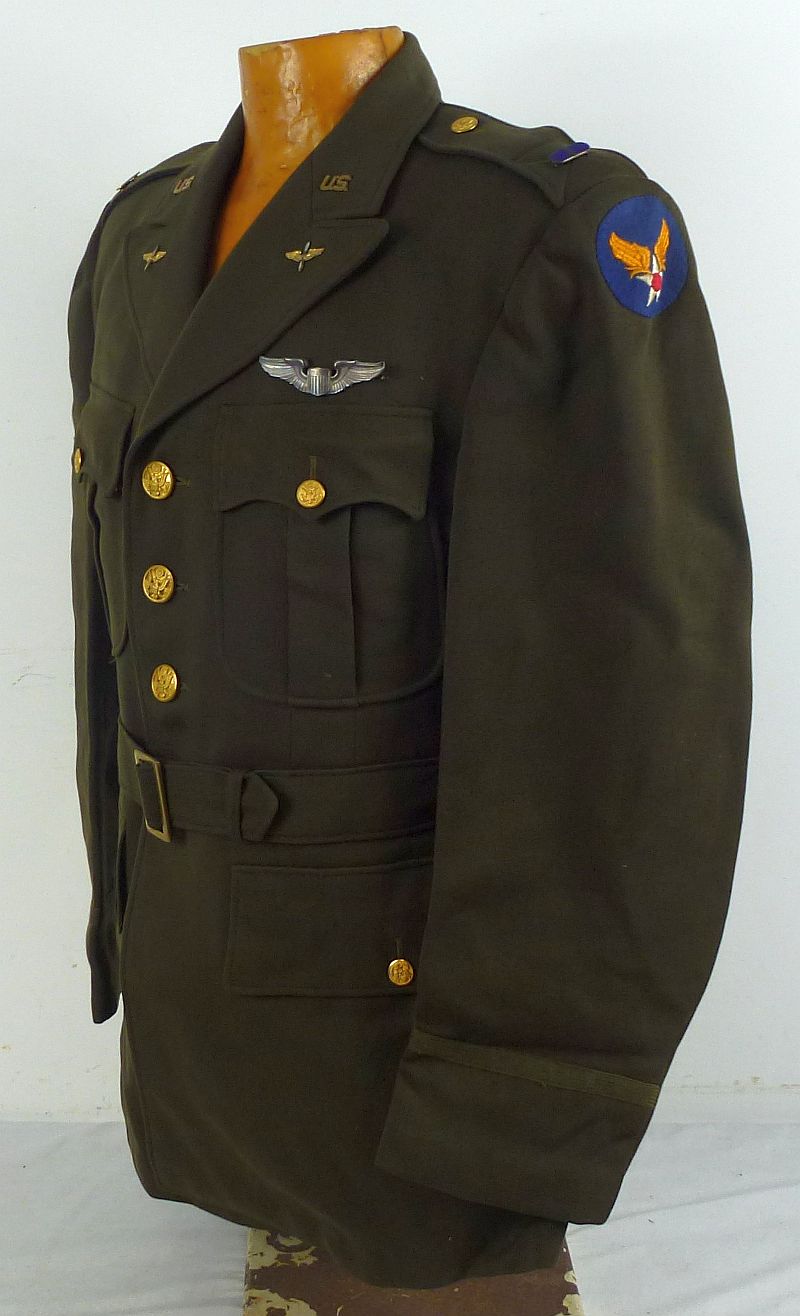 Identified WWII Army Air Force Flight Officer Tunic  Griffin Militaria