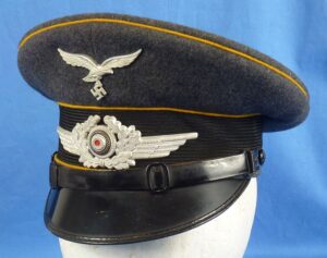 1938 Dated Luftwaffe EM/NCO Visor Cap by Erel Marked to Fallschirmjager Regiment 1