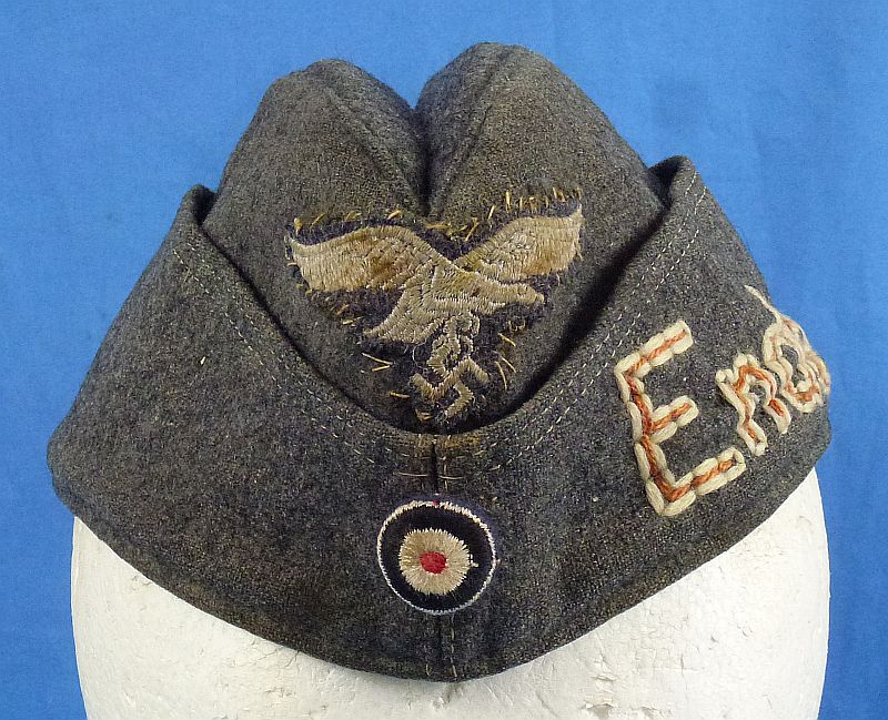 Embroidered Luftwaffe EM/NCO Overseas Cap - Image 2