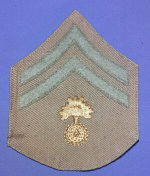 WWI Ordnance Corporal Khaki Chevron
