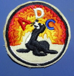 WWII Alaska Defense Command Wool Patch 3-1/8"