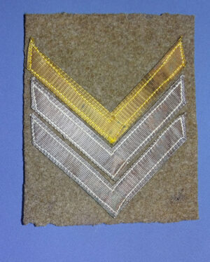 WWI Service Chevrons / 1 Gold 2 Silver