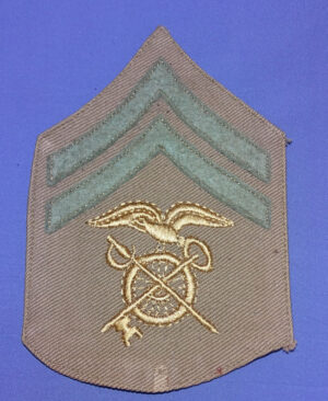 WWI Quartermaster Corporal Khaki Chevron