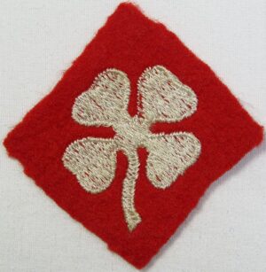 4th Army Patch on Wool