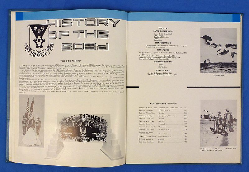 1962 503rd Parachute Infantry Regiment Yearbook - Image 4