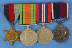 WWII British Royal Air Force Medals Bar