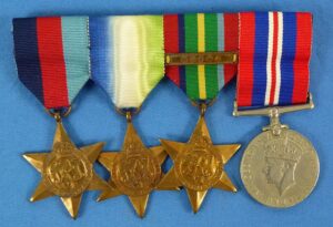 WWII British Royal Navy Medals Bar