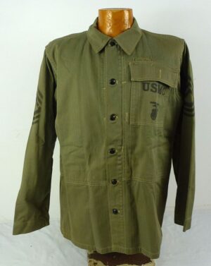 Named WWII U.S. Marine Corps Master Sergeant HBT Jacket