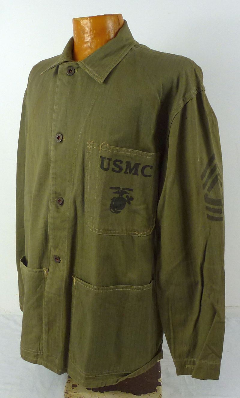 その他 40s US MARINE CORPS P-41 HBT JACKET 40's USMC P-41 HBT Jacket 1940's Vintage 38 from Japan USED