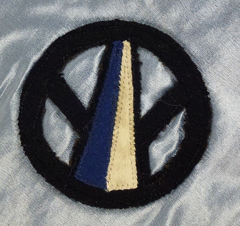 WWI Army of Occupation Souvenir Patch Banner with U.S. Marine Corps 5th Regiment Patch - Image 2