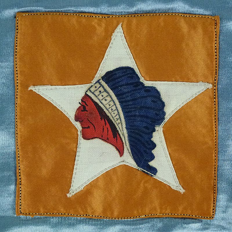 WWI Army of Occupation Souvenir Patch Banner with U.S. Marine Corps 5th Regiment Patch - Image 3