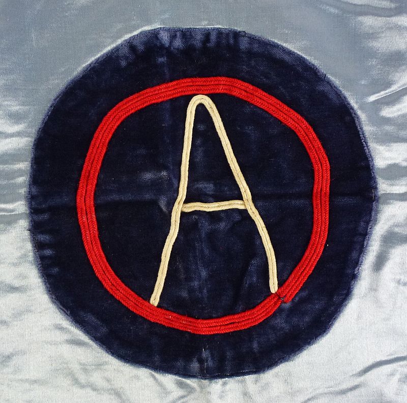 WWI Army of Occupation Souvenir Patch Banner with U.S. Marine Corps 5th Regiment Patch - Image 4