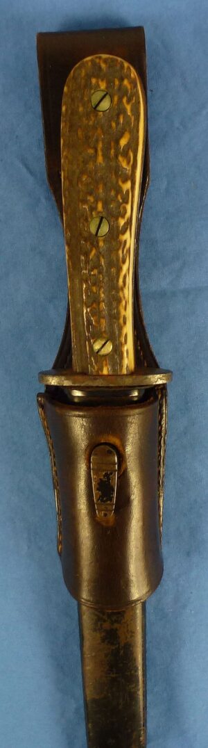 Luftwaffe Forestry “Waffen-Loesche” Bayonet with Frog by Chromolit-Besteckfabrik (Arthur Wingen, Solingen)