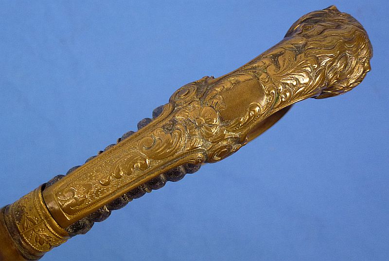 Imperial Bavarian Artillery Officer Lion Head Sword - Image 8