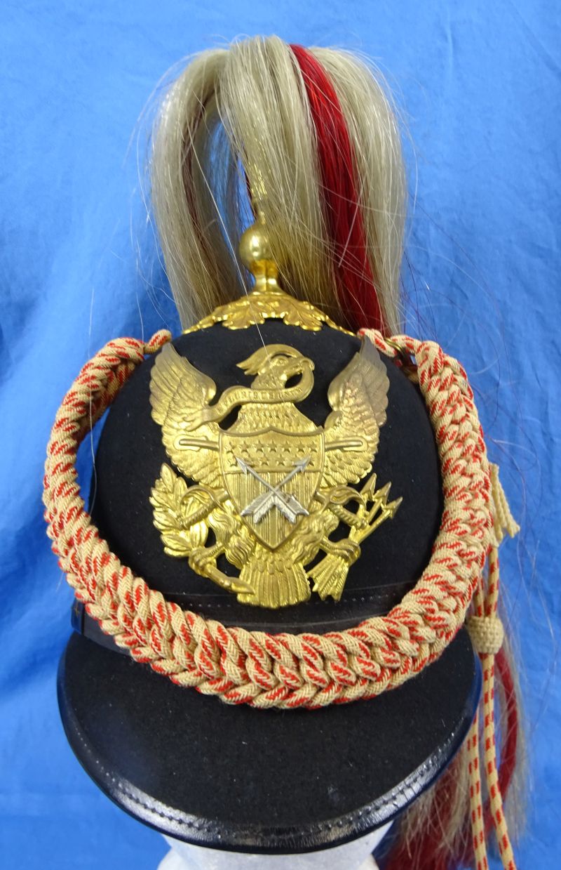 US Army Model 1881 Indian Scout Dress Helmet Dated 1898 - Image 3