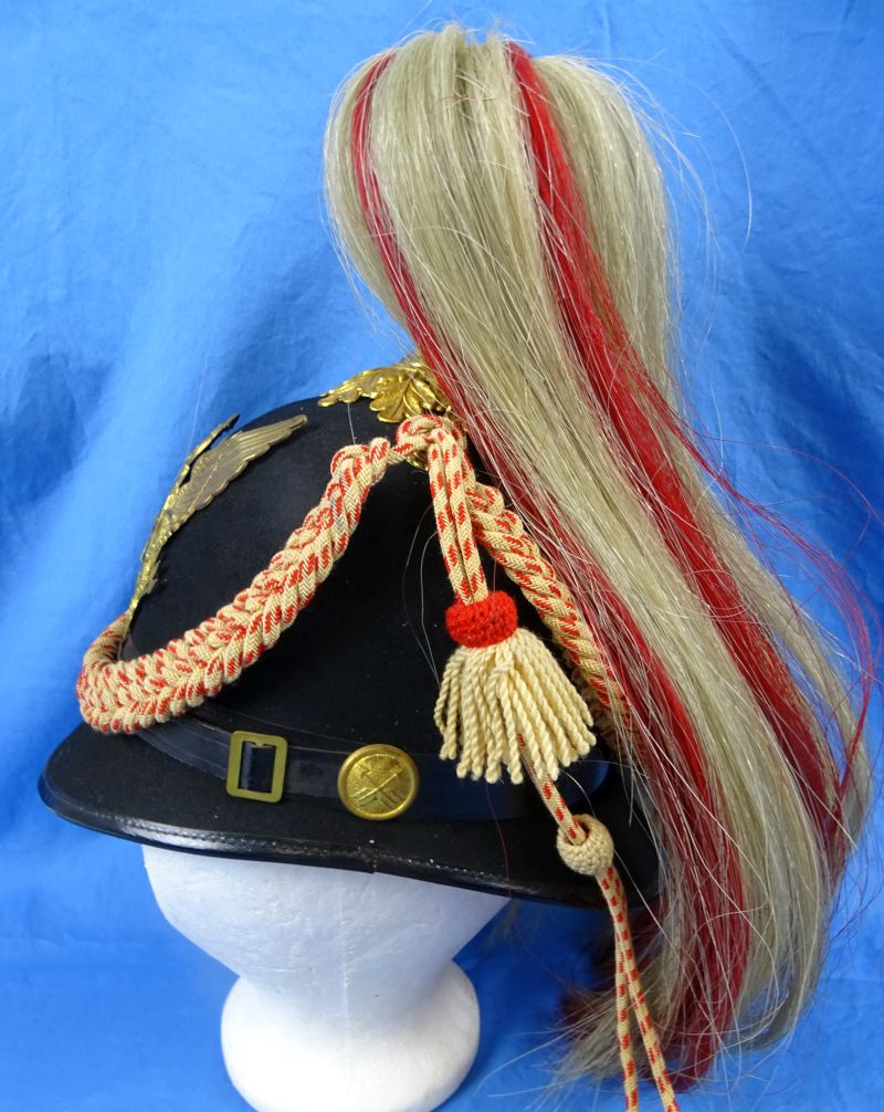 US Army Model 1881 Indian Scout Dress Helmet Dated 1898 - Image 4
