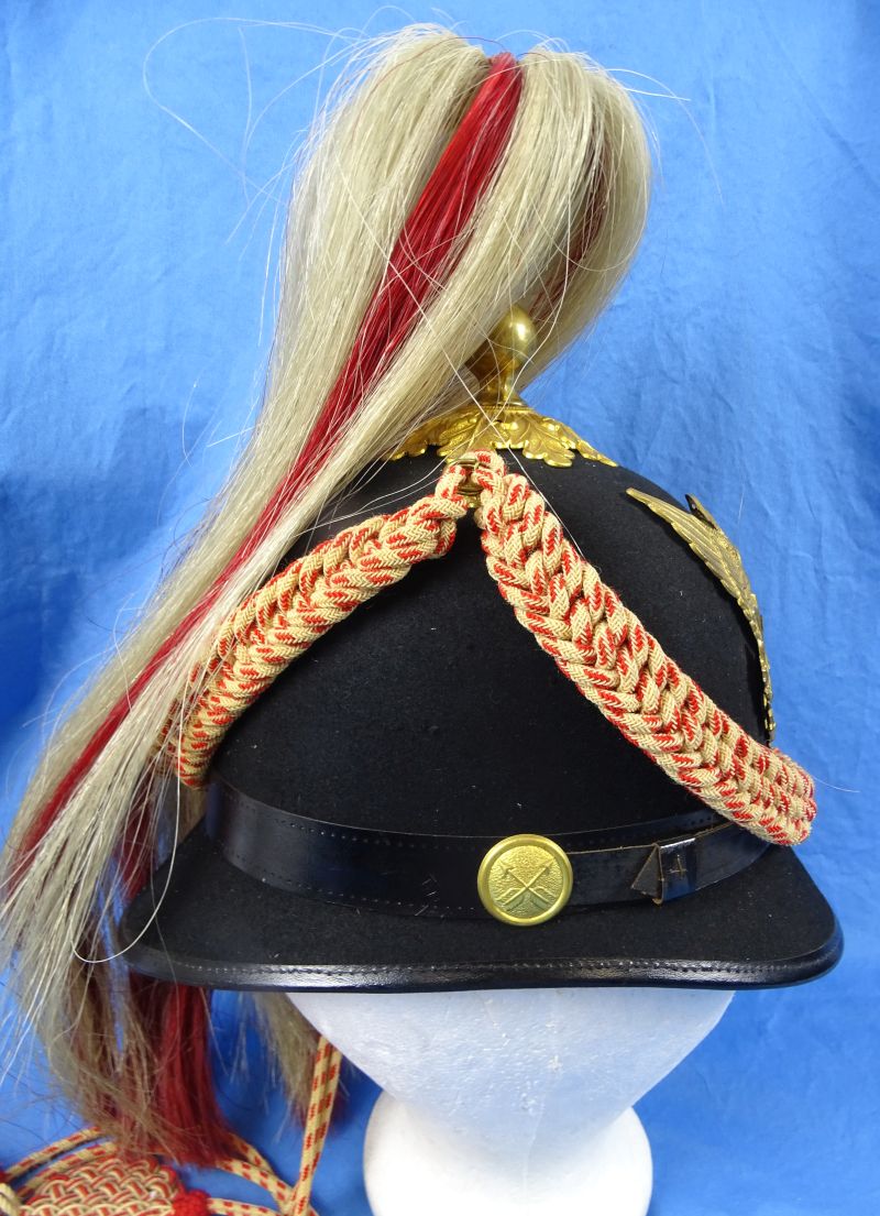 US Army Model 1881 Indian Scout Dress Helmet Dated 1898 - Image 7