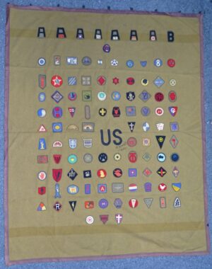 Exceptional WWI Patch Blanket