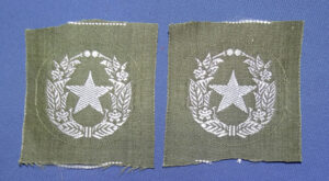 WWII Japanese Army Officer Cadet Collar Insignia Pair
