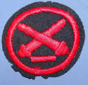 Coast Artillery Gun Commander Chevron