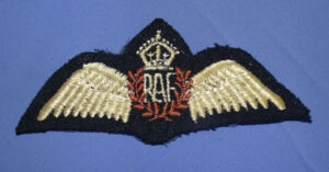 WWII Royal Air Force RAF Embroidered Pilot's Wings