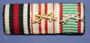 WWI German 3 Award Ribbon Bar