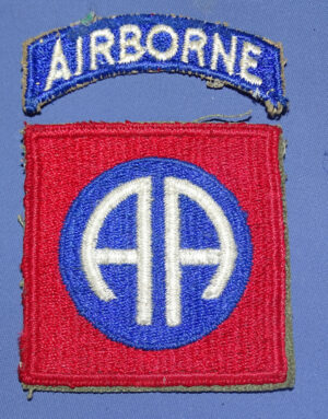 WWII 82nd Airborne Patch with Tab