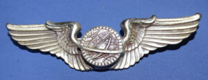 WWII USAAF Sterling 3 inch Pinback Navigator's Wings