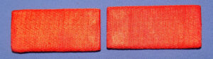 Pair WWII Japanese Army Private Cloth Rank Collar Insignia