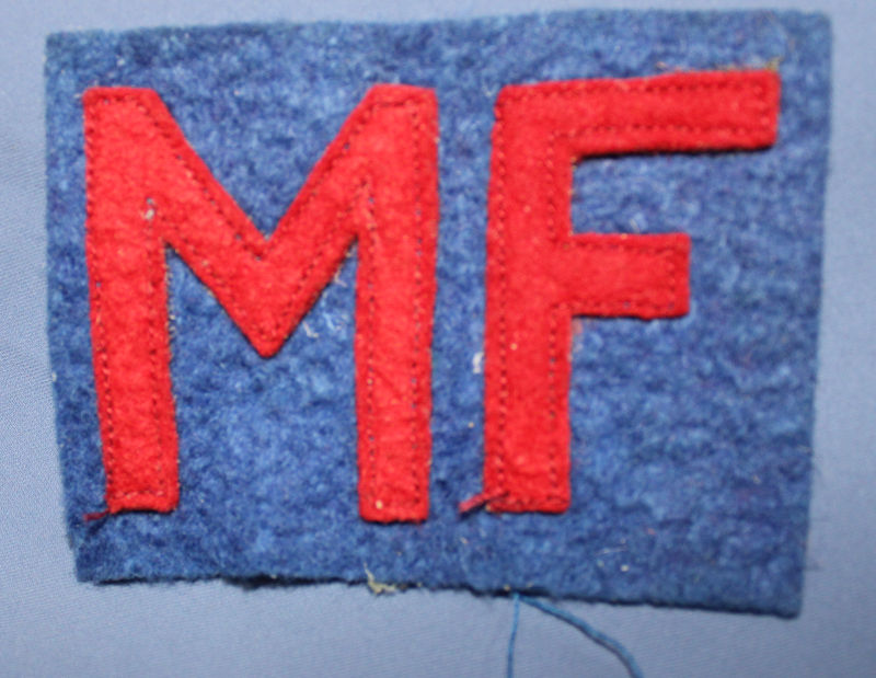 WWI Military Fireman MF Patch – Griffin Militaria