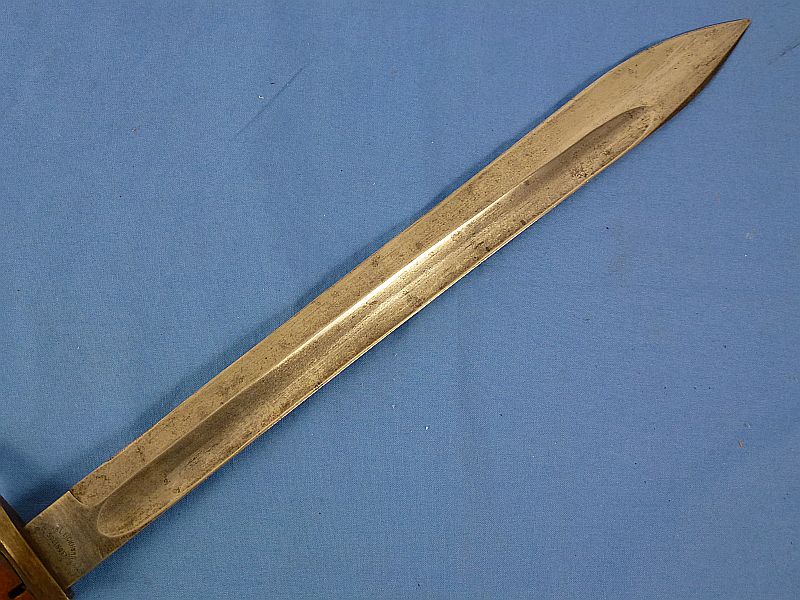 1916 Dated Imperial German Model M1898/05 Butcher Blade Bayonet by Carl Eickhorn with Frog and Knot - Image 5