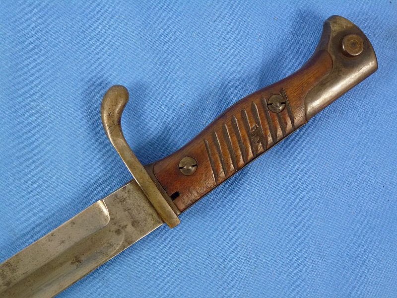 1916 Dated Imperial German Model M1898/05 Butcher Blade Bayonet by Carl Eickhorn with Frog and Knot - Image 8